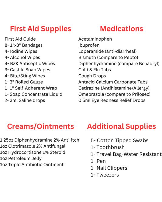 Deluxe Travel Med Pack