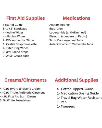 Mini Travel Med Pack